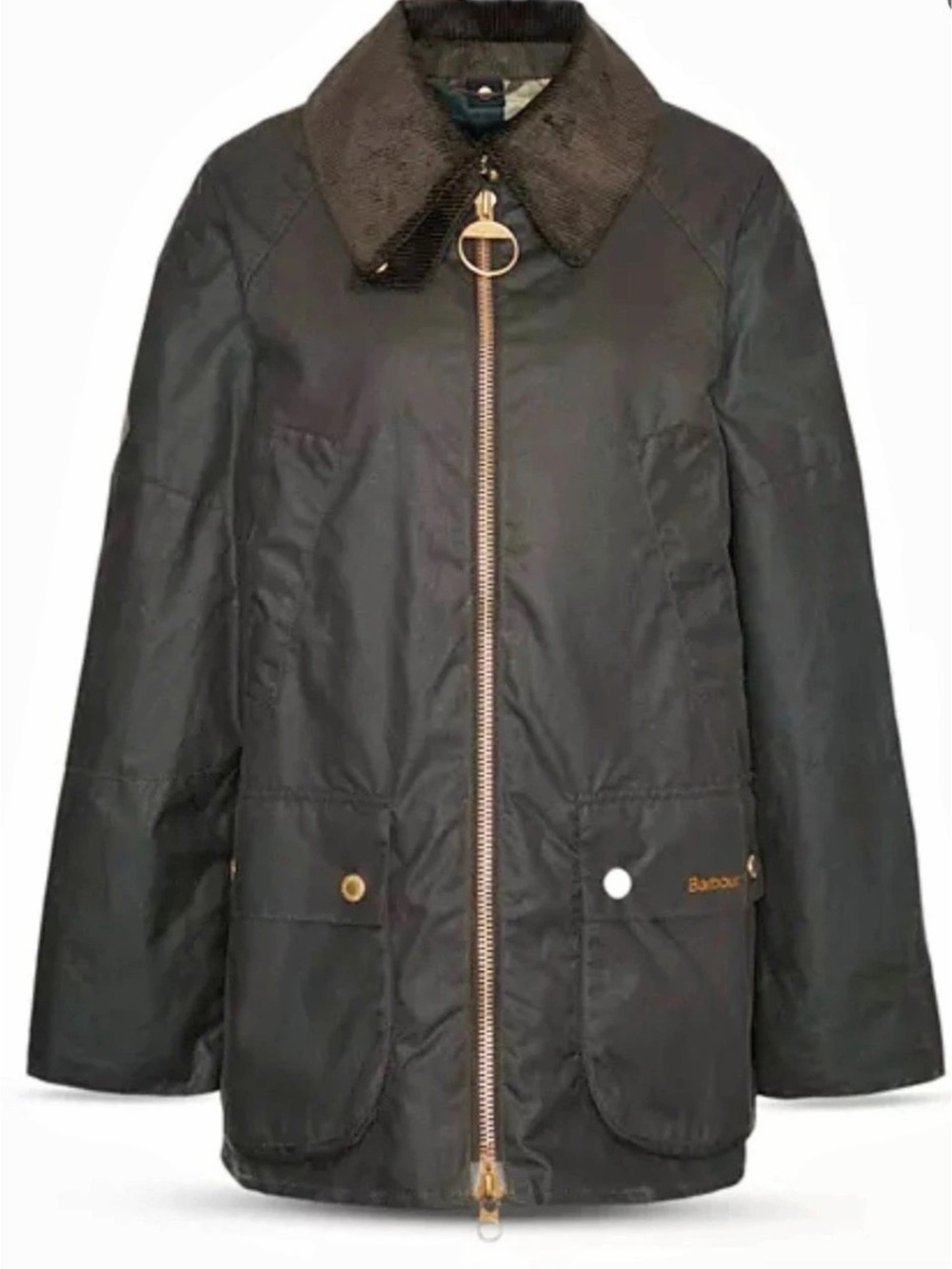 Barbour Allerston Waxed Coat Olive Ancient US 4